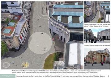 The National Gallery and Trafalgar Square as proposed